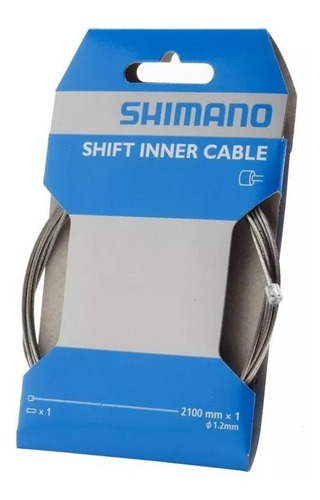 Imagen 1 de 1 de Cable Cambio Shimano Bici Mtb/ruta/paseo Galvanizado Blister