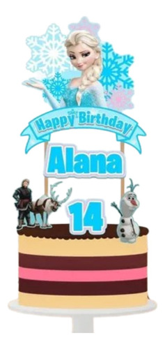 Frozen Cake Topper Adorno Para Tortas  