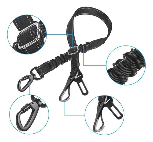 Cinturón De Seguridad Multifuncional Para Mascotas,2pcs
