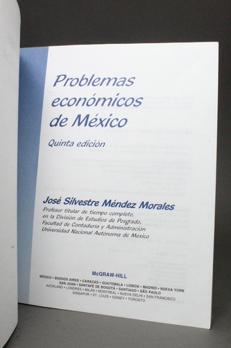 Problemas Económicos De México José Silvestre Méndez 2000 C7