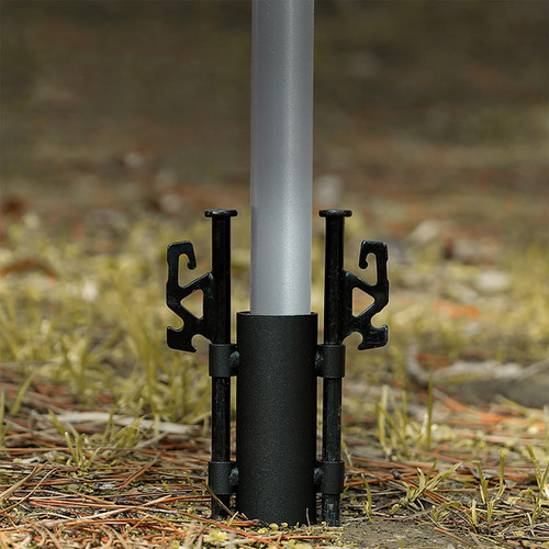 2 Estacas Para Tienda De Campaña. Spikes 30 Cm Con Soporte