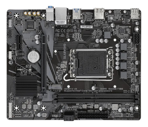 Placa Madre Gigabyte H610m K V2, Intel H610, Lga 1700, Ddr5