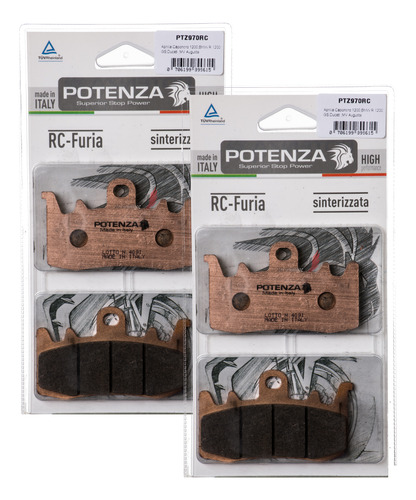 Kit Pastilha Potenza Sint Dianteira Bmw R1200 Gs R Rt 970rc