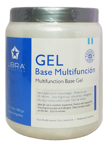 Gel Corporal Base Multifunción Aparatología Libra X 1kg