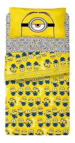 Sabanas Ultra Soft Minions 1 1/2 Plaza Diseño Original