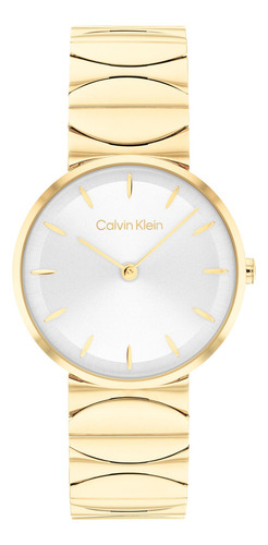 Reloj Calvin Klein Mujer 25100043 Ck Enchant Dorado