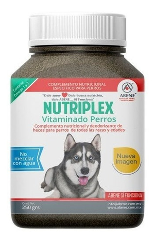 Nutriplex 250 Grs Vitaminas Y Ácidos Grasos Evita Coprofagia
