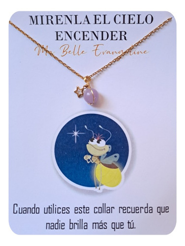 Collar Brilla Oscuridad Evangeline Luciérnaga Regalo Novia