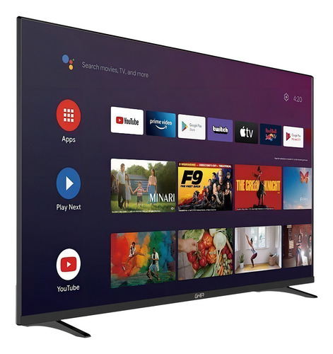 Pantalla Smart Tv Ghia 55 Pulgadas Android Google Assistant