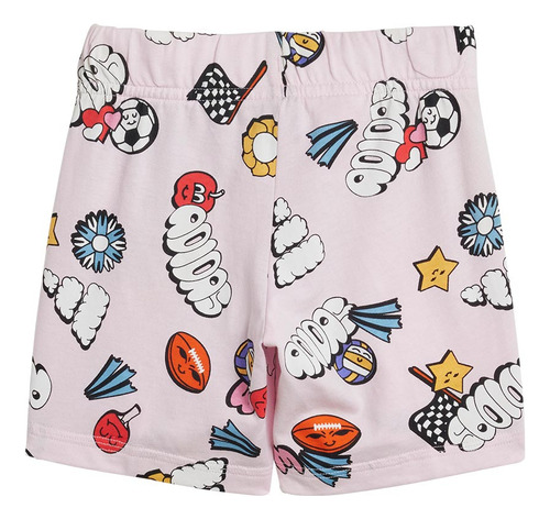 Shorth Conjunto 2 Piezas I Fun Aop Set adidas 6235 Rosa Niña