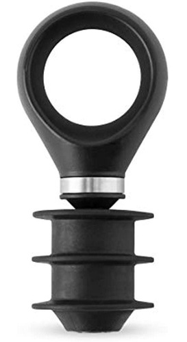 Tapón De Botella True Locking, Juego De 3, Negro