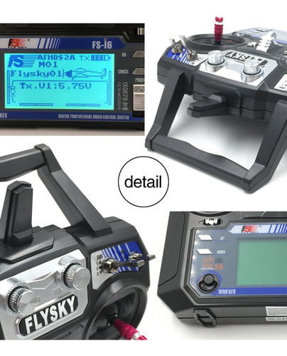 Rádio Controlador De Transmissor Fs-i6, Com Recetor Fs-ia6