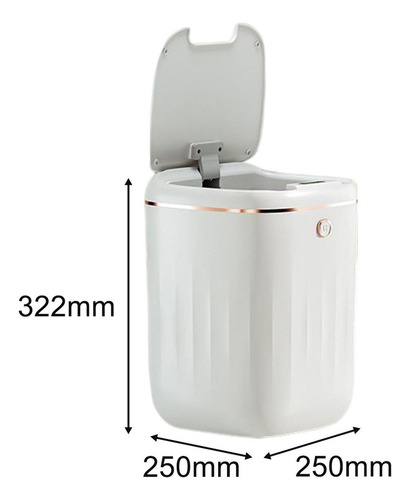 Cubo De Basura Inteligente Con Tapa Sellada A Prueba De Agua