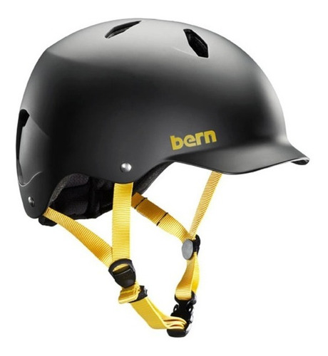 Casco Niños Bici Skate Rollers - Bern Bandito Color Negro Talle S-m