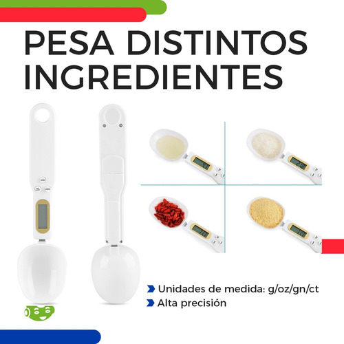A Cuchara Bascula Medidora Gramera Digital Lcd De Cocina