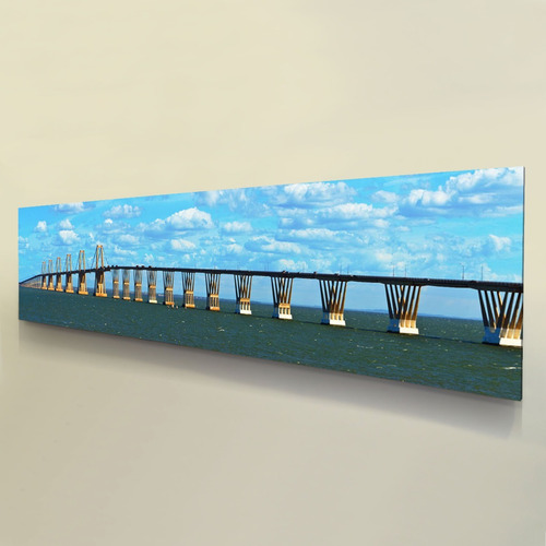 Cuadro Mdf Puente Maracaibo Medidas 100 X 25 Cm Foto Canvas