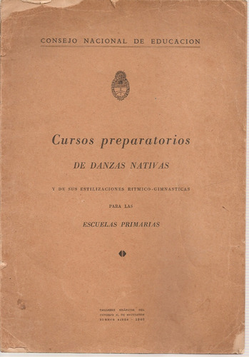 Cursos Preparatorios De Danzas Nativas - Escuelas Primarias