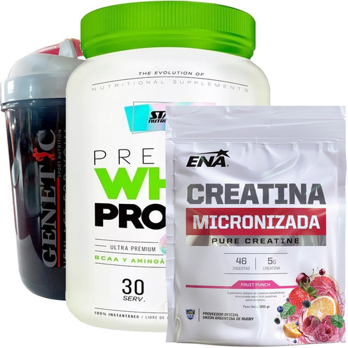 Creatina 300 Grs + Premium Whey 1 Kg Proteina Star Nutrition