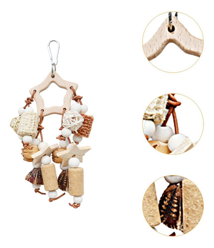 Juguete Para Masticar Pájaros, Cuerda Colgante, Juguete