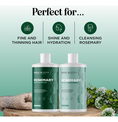 Conjunto De Shampoo E Condicionador Maple Holistics Biotina