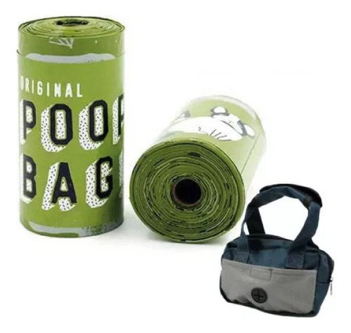 Bolsas Biodegradables Perro Poopa Bag - Pack X 10 + Soporte