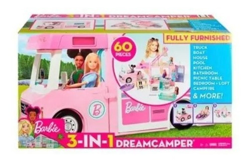 Barbie Estate Camper 3 En 1 Acampamento Totalmente Amueblado