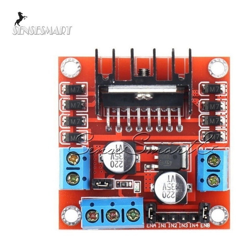 Imagen 4 de 5 de L298n Puente H Dual 25w L 298 N Cc Motor Para Arduino