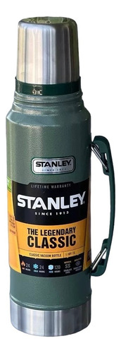 Stanley Classic Vacuum Bottle 1.1 Qt - 1l - Hammertone Green