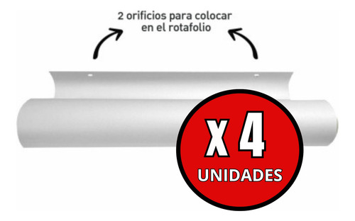Repuesto Papel Para Rotafolio Blanco Olami X 20 Hojas X 4u