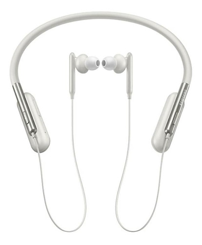 Fone de ouvido neckband gamer sem fio Samsung U Flex EO-BG950 ivory white com luz  branco