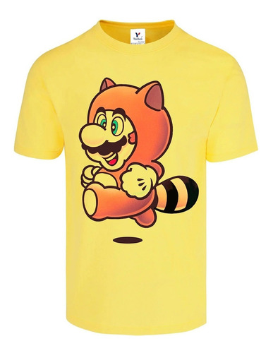 Playera Mario Bros 3 Tanooki Nes Colores