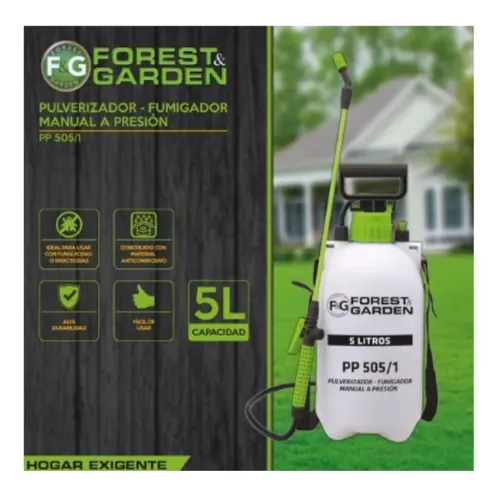 Pulverizador /Fumigador Manual a Presión 5 lts. Forest And Garden MI-F –  CGC Agro