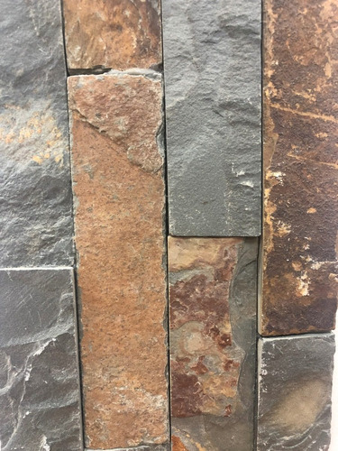 Imagen 8 de 8 de Revestimiento Piedra Natural Oxido 15x60cm