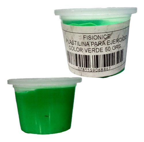 Plastilina Terapeutica X 50 Gr (fisioterapia) - Verde