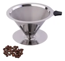 Comprar Filtro De Café Inox Coador Reutilizável Permanente Suporte