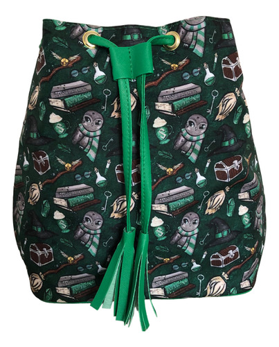 Bolsa Morral Harry Potter Verde Slytherin