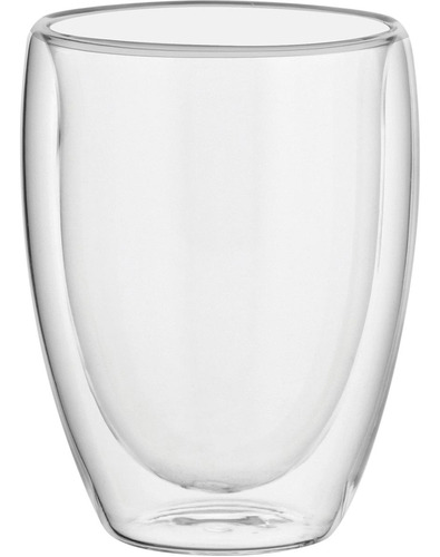 Clear Caneca Xícara 270ml Borosilicato Parede Dupla Cor Transparente