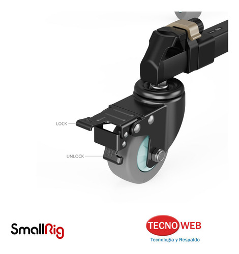 Dolly Con Sistema De Bloqueo Para Tripode Smallrig 5020