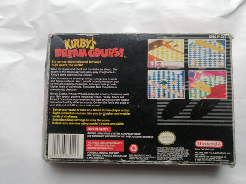 Kirby Dream Course Super Nintendo (Usado)
