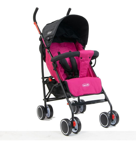 Coche Bebe Paraguita Bebesit 8 Ruedas Rosa + Mosquitero