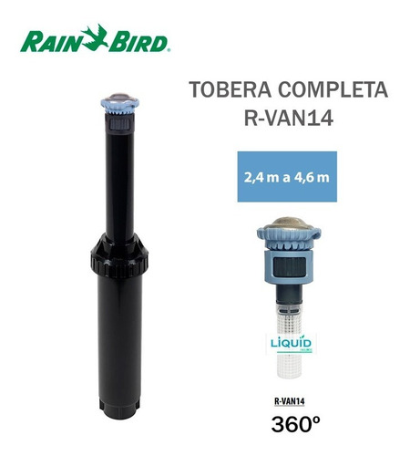 Aspersor Riego Tobera + Boquilla Rotativa R-van 14 Rain Bird