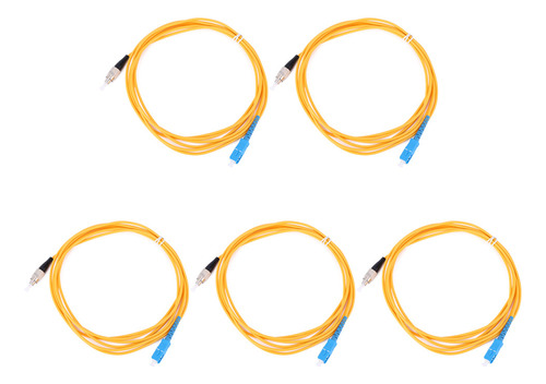 Cable De Fibra Óptica, 5 Piezas, Jumper Sc Fc, Monomodo Ópti