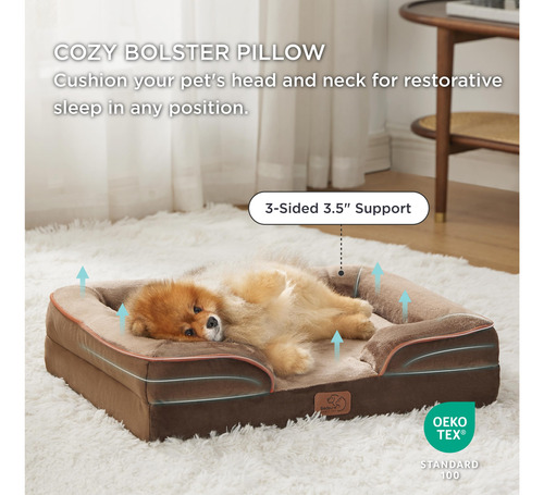 Cama Ortopédica Para Perros Pequeños Con Funda Impermeable