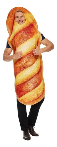 Disfraz De Pan Para Adultos Cosplay De Comida De Halloween