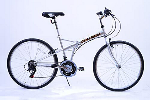 Columba 26 Pulgadas Bicicleta Plegable W. Plata Velocidad 18