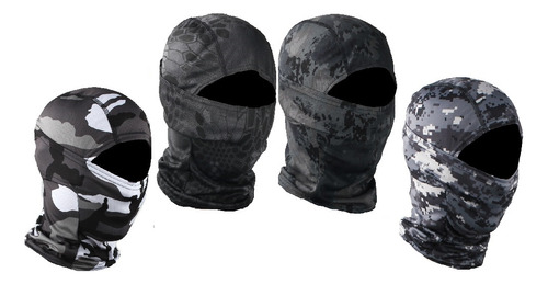 Evd-x Balaclava 4 Pack Full - Pasamontañas Militar Táctico Bandana Espartano 102