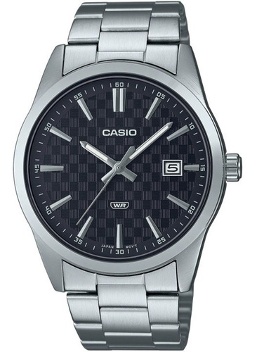 Reloj Casio Análogo Mtp-vd03d-1a Hombre Acero Fondo Negro MTP-VD03D-1A