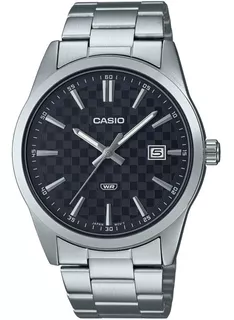 Reloj Casio Análogo Mtp-vd03d-1a Hombre Acero Color Del Fondo Negro Mtp-vd03d-1a