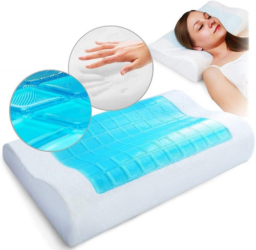 Almohada Memory Gel Refrescante Ortopédica Espuma Bamboo 