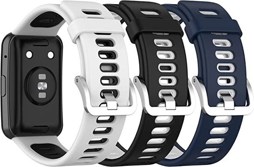 Paquete De 3 Bandas Compatibles Con Huawei Watch Fit De Rep.